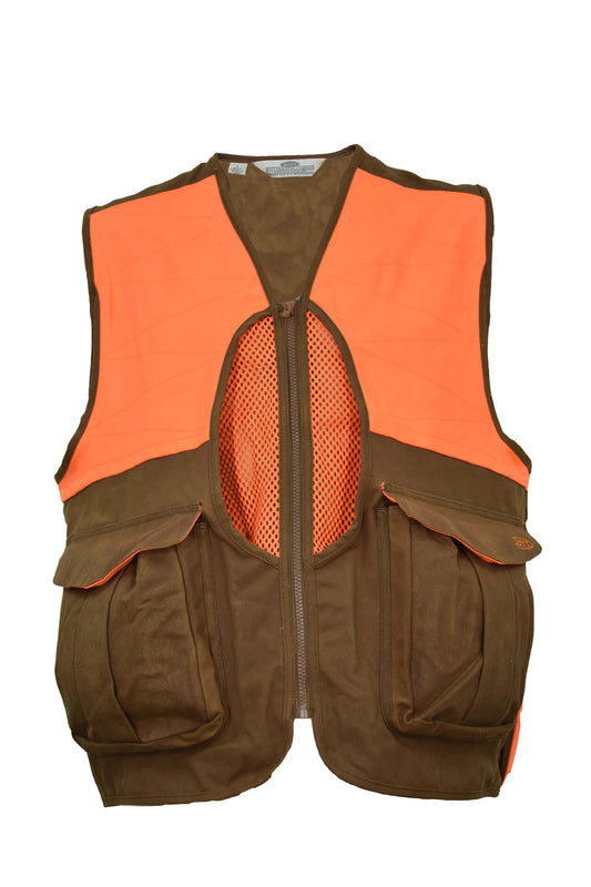 Waxed Cotton Upland Vest with Mesh Back